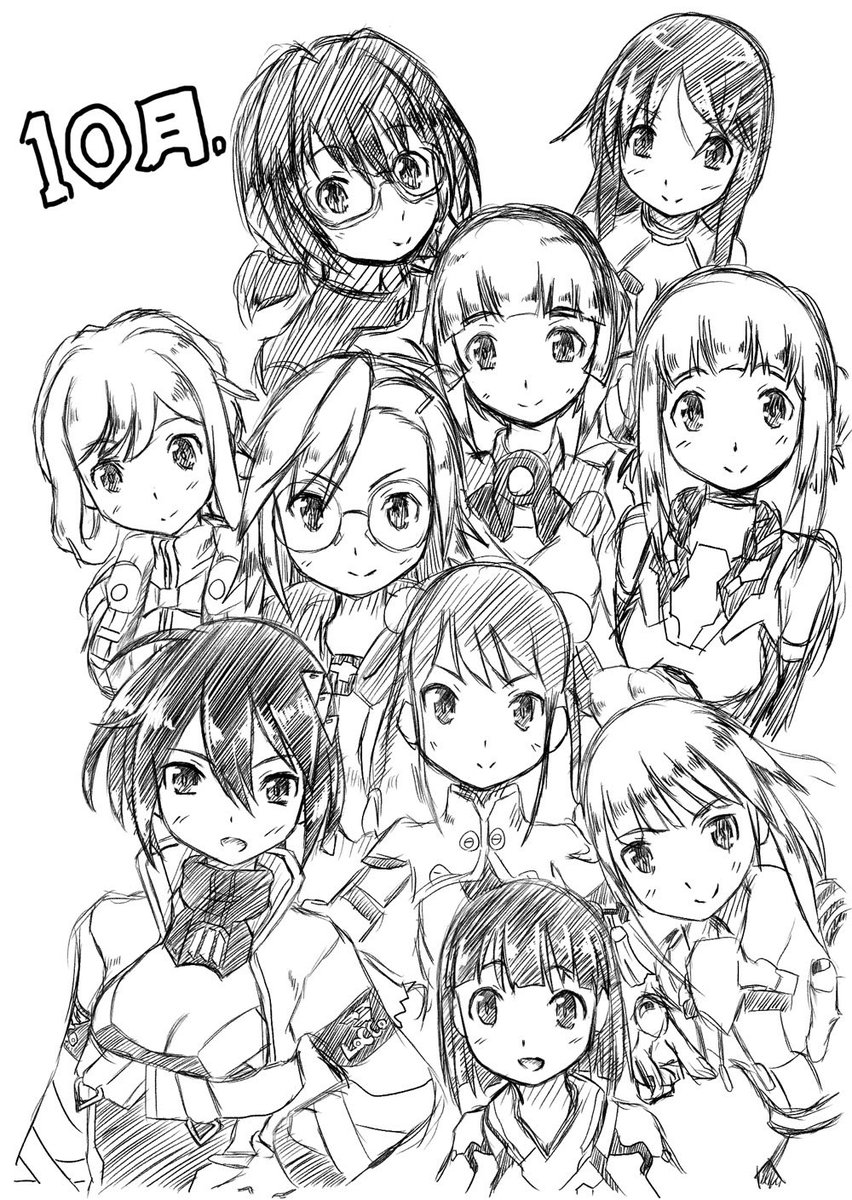 #アリスギアお絵かき #アリスギアお絵描き 
10月お誕生日多い気がする