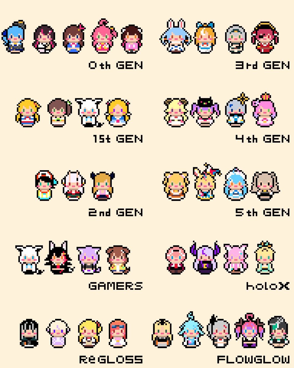 ホロメンをドットで描く試み📝
JP &amp; DEV _ISまとめ