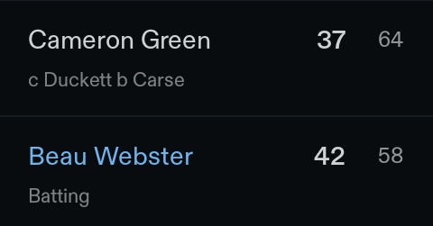 Green on his best day vs Webster on a normal day