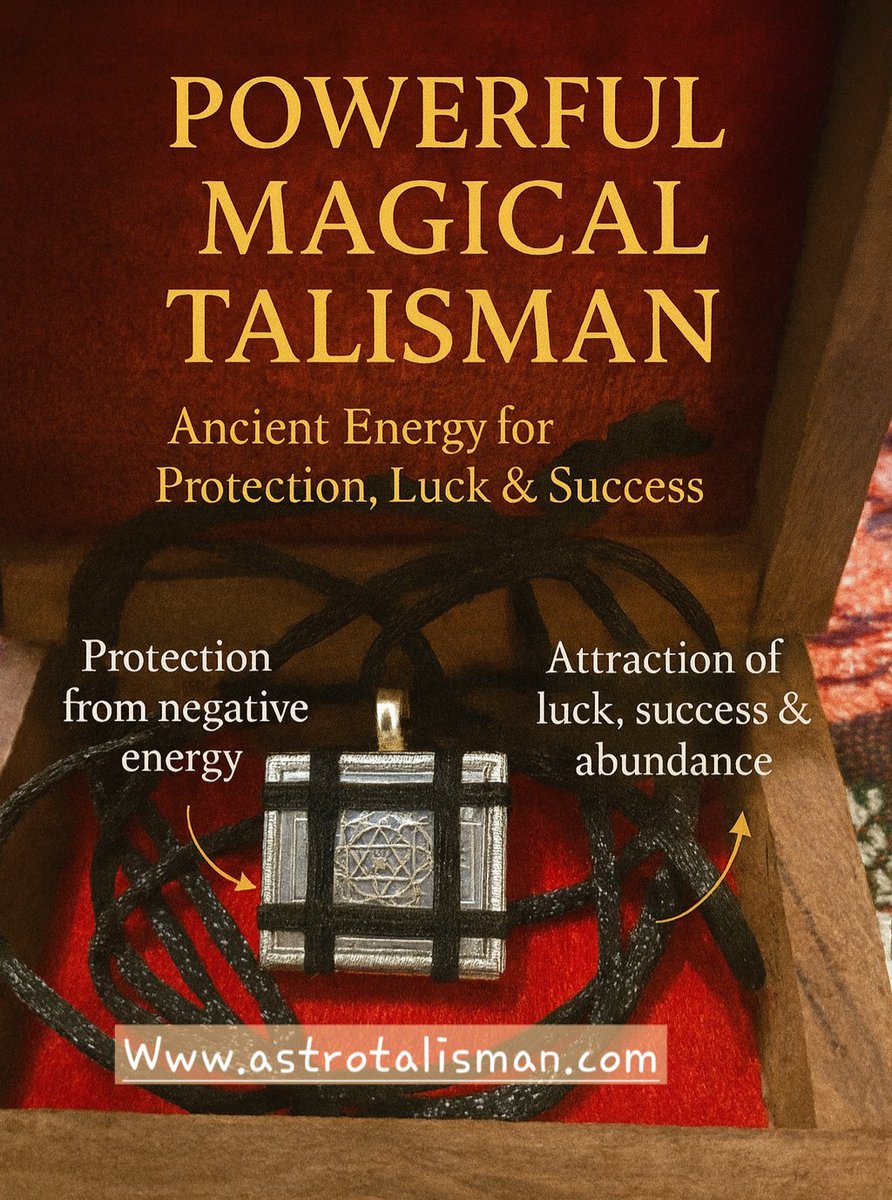 AstroTalisman's tweet photo. Powerful talisman for luck and money. Visit website https://t.co/kZlSba5f1V https://t.co/lMJ9TG4I6k