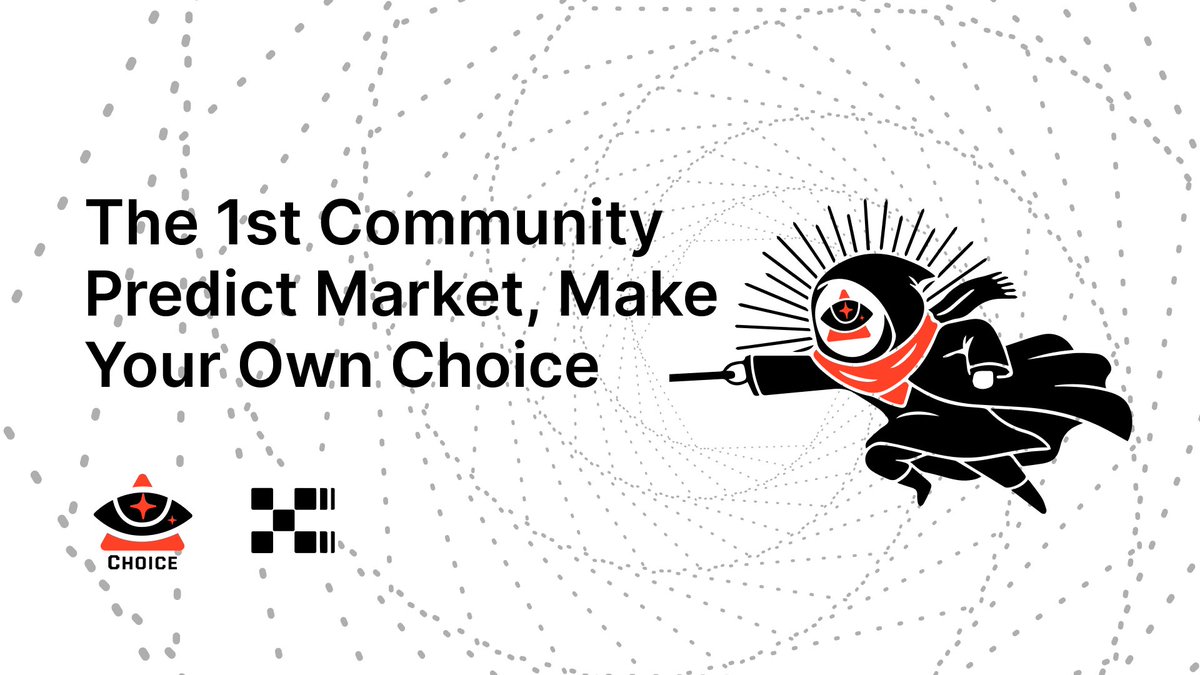 Make your own choice on Choice.Markets on <a href="/XLayerOfficial/">X Layer</a> 

🔸Choice.Markets are the first community driven Prediction Market Tool build upon X extension. 

🔸Which support everyone can launch your own Markets, and make your own rules.

Stay tuned….