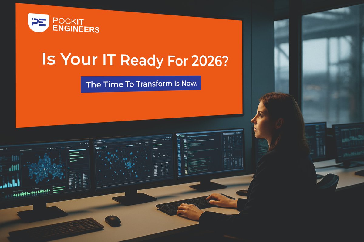 PockITEngineers's tweet photo. Digital Transformation isn’t about adopting the latest tools.

Let’s assess whether your IT is ready to scale with your business - itsupport@pockitengineers.com

#DigitalTransformation #BusinessStrategy #FutureReady #ITLeadership #EnterpriseIT #MidMarket #TechnologyStrategy https://t.co/uEfgIZ3vHR