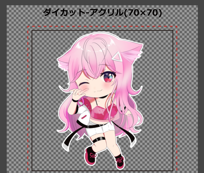 リリーちゃんから頂いたイラストでアクキー作りたいかも お引越しして