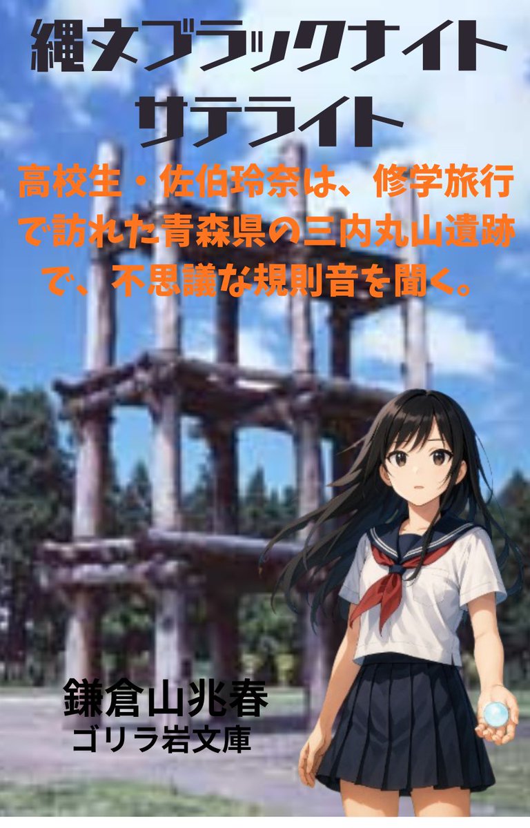 SRAWRATS_2010's tweet photo. 縄文ブラックナイト: 三内丸山遺跡 (ゴリラ岩文庫) Kindle版
鎌倉山兆春 (著)
第一部：縄文ブラックナイト ― 三内丸山に響くもの
高校生・佐伯玲奈は、修学旅行で訪れた青森県の三内丸山遺跡で、不思議な規則音を聞く。
第二部：縄文ブラックナイトII ― 中央の碑と星の環 https://t.co/zeRIox35ty
