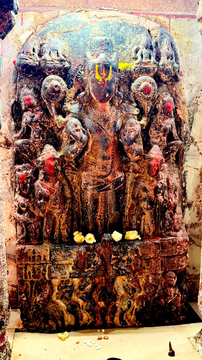 MonaADhar's tweet photo. #100TemplesOfIndia
102. 🛕 Sun Temple, Nalanda – Bihar
Though the structure visible today may not reflect the original grandeur, the ancient Surya Shiv Vishnu Chamunda idols and legacy make this temple worth a quick visit.
Next to Surya Dev stands his consort Devi Chhaya, revered by locals as Chhath Mata a tradition of worship that traces its roots back to the Vedic period, making it one of the oldest living Surya & Chaya worship practices in India.