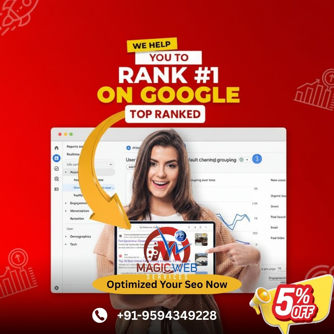 MagicWebService's tweet photo. 🚀 We help your business Rank #1 on Google
Get more traffic, leads &amp; sales with powerful SEO 📈
🎉 5% OFF – Limited Time
📞 +91-9594349228

#SEO #RankOnGoogle #MagicWebServices #DigitalMarketing https://t.co/eIbI5vB84S