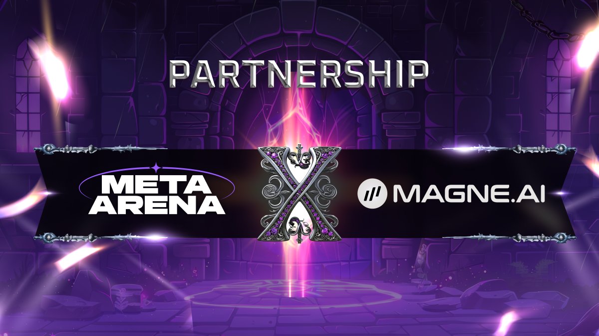 🤝 #MetaArena × @Magne_Ai ⚔️Leveling up Web3 gaming — from on-chain worlds  to on-device intelligence. 📱About https://t.co/P1Asyp9hJH: ▪️ A U.S.-based  Web3-native AI smartphone for secure crypto asset management ▪️ Built-in  hardware wallet (