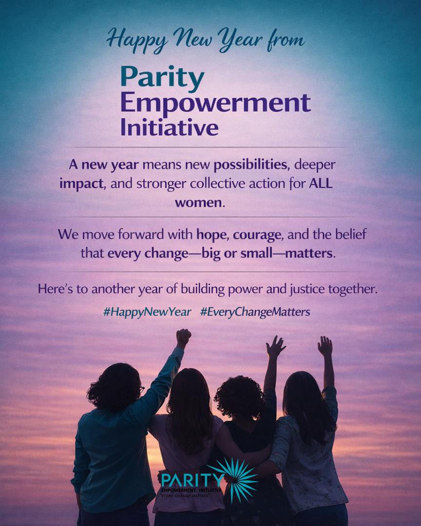 Stepping into a new year with hope, unity, and collective power because every change, big or small, moves us closer to justice and equality for all women.