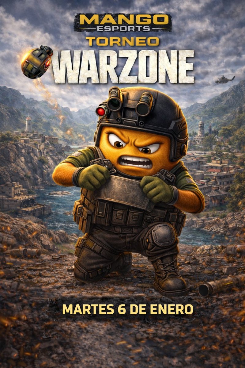 🌙Custom x @MangoESPORT1

🏝️Havens
🏆1 am 2 Detris

🧑‍🤝‍🧑15 Teams
💵15 x Team
🔥MP 120

📅Tuesday 6  Enero
🕰️8 pm CDMX / 9 EST
#warzone