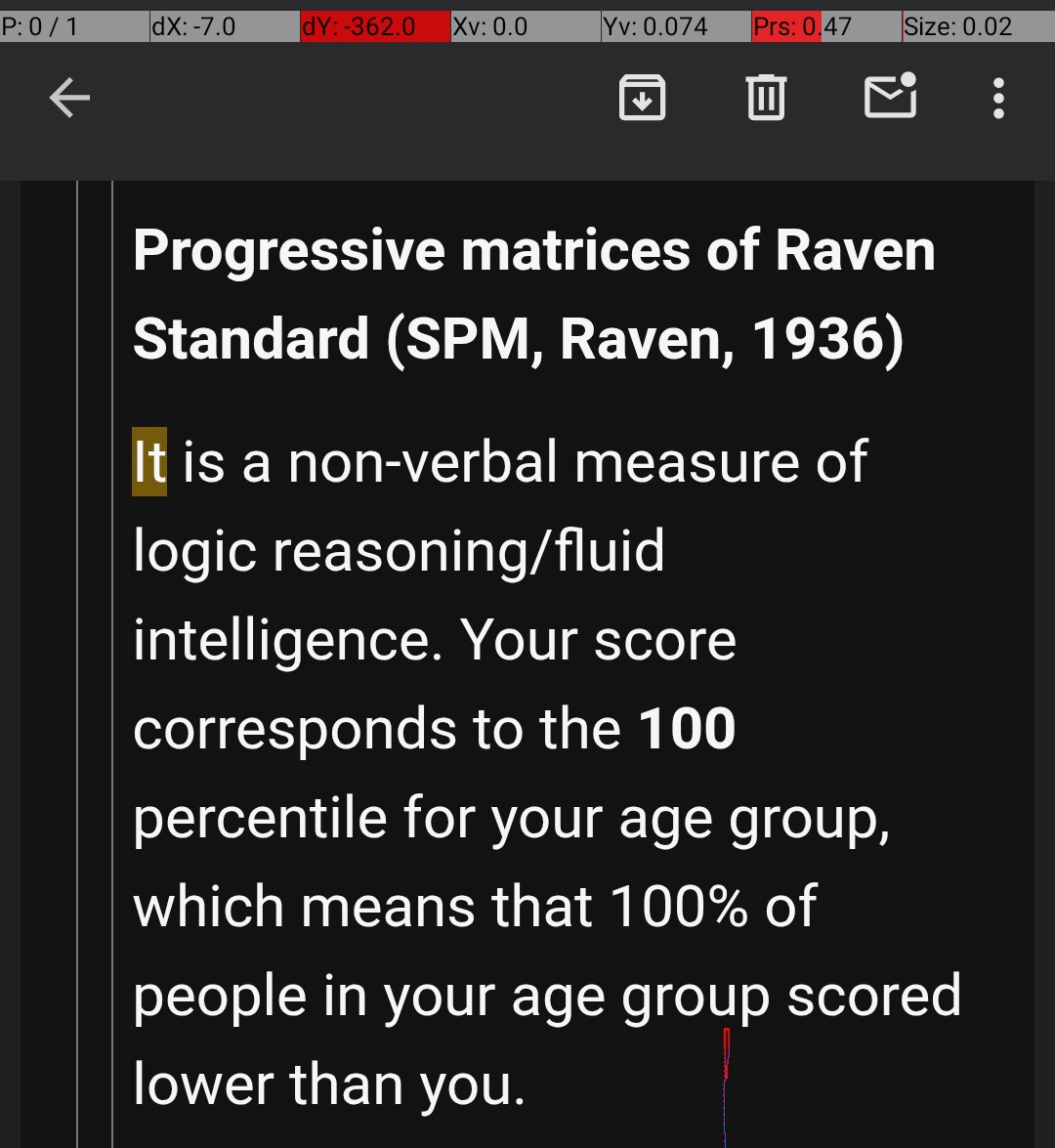 emp_r_evolution's tweet photo. Ha, ha, ha I thought this was funny, this was a result that surprised even the #Autism Researcher not to mention me!  I had not been diagnosed very long and I think my intelligence has been increasing since then.
#MCQ日本製鉄!  :) https://t.co/YmbQaJxA6S