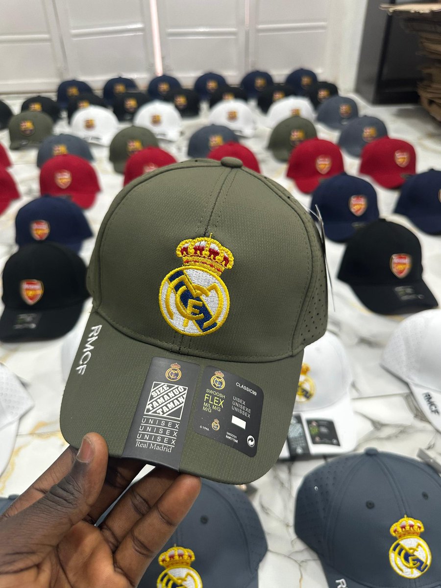 I have these Real Madrid football club P-caps available 

Price — N12,000

Please retweet my customer is on your timeline

DM to place your order
