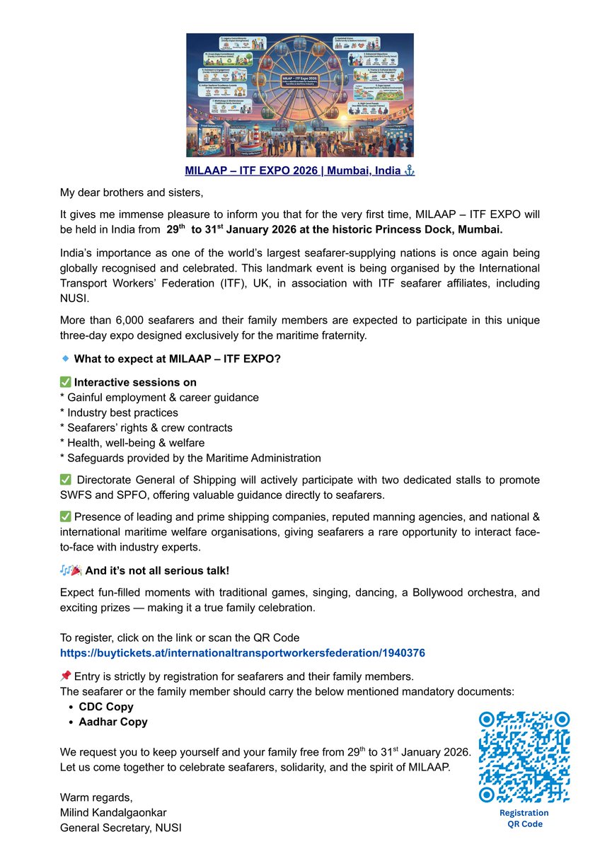 National Union of Seafarers of India (NUSI) tweet media
