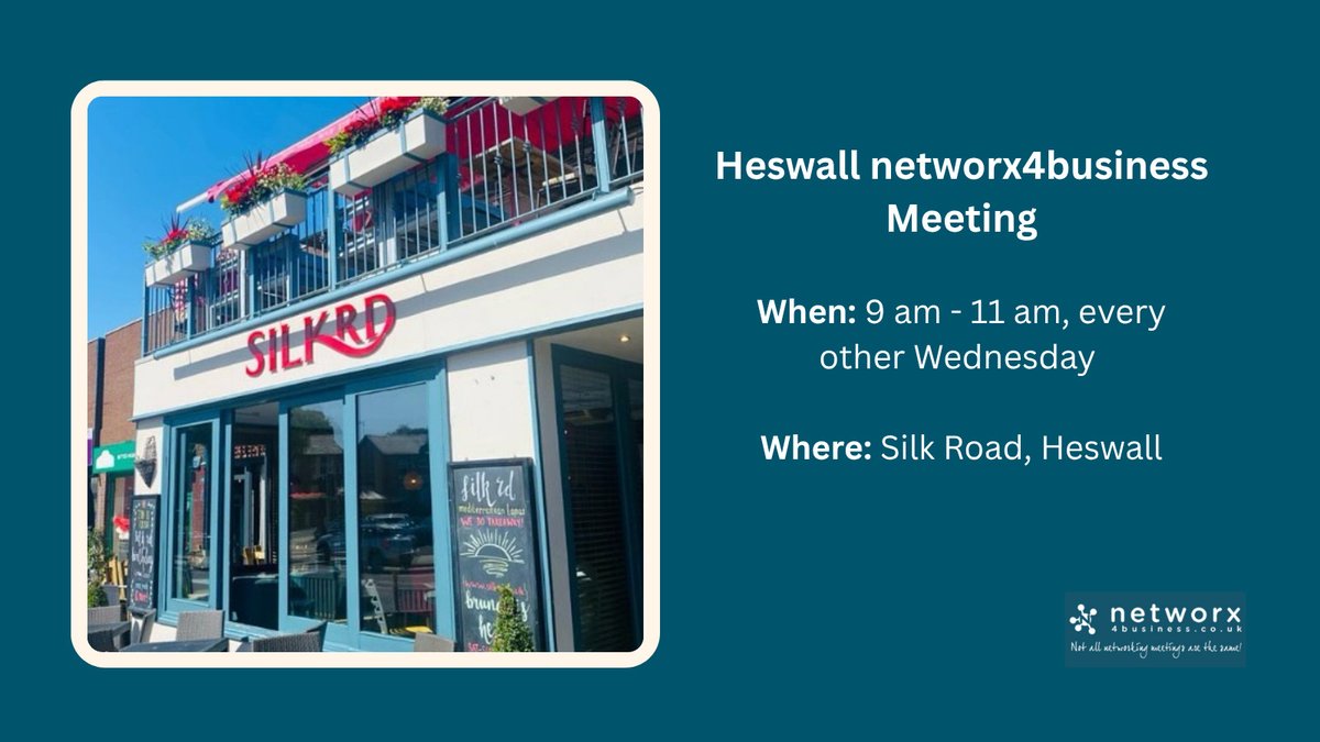 💬 Start 2026 with meaningful connections! 

Join us Wed 7 Jan, 9–11am at Silk Road, Heswall for relaxed, friendly networking ☕🤝

No pressure, no pitches, just genuine conversations with local business owners.

Your first visit is FREE 👇 

lnkd.in/erKYywSZ