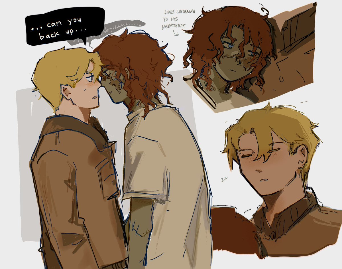 ive been wanting to make a zombie neil AU for a while 🙈 #aftg he follows andrew around everywhere