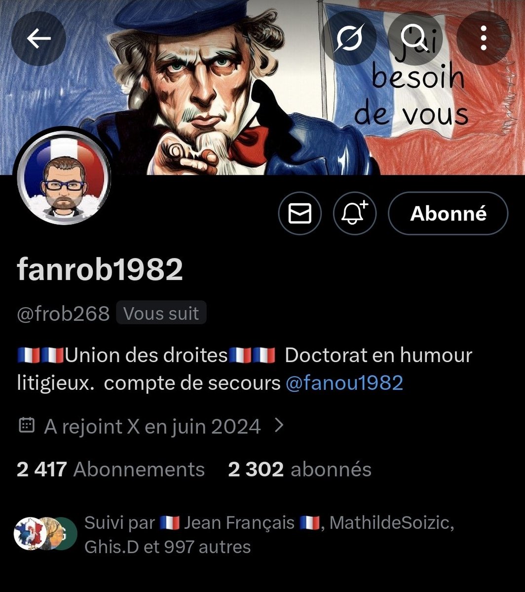 GaucheMafia's tweet image. 🇨🇵#InfoPatriotes/#JambonBeurre🇨🇵
Merci à ma TL d'aider au retour sur X de notre ami FanRob @frob268 🙏
Merci de respecter entre nous la réciprocité du FollowBack ! 🤗🇨🇵💪🌿
Tous ensemble, nous serons toujours plus fort 🙏
@GaucheMafia is @TeamPatriotes
