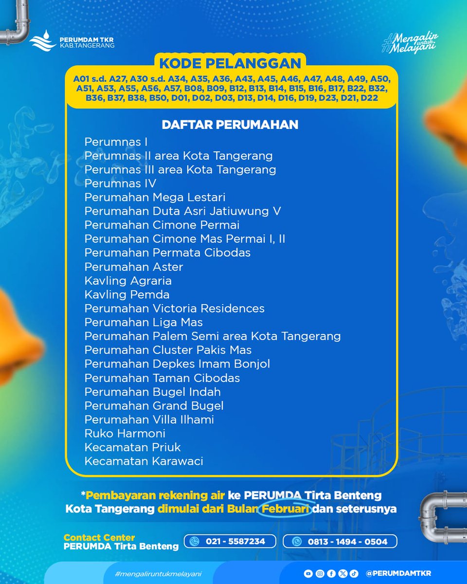 PERUMDAM Tirta Kerta Raharja Kabupaten Tangerang tweet media