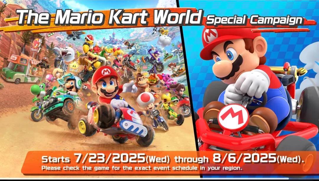 Coinplayss's tweet image. I always find it surreal when Mario games have content included that’s based on content that came out AFTER the original

Some examples:
- Mario Odyssey theme on the 3DS
- “Mario Kart World” event in MKTour
- Tour tracks in MK8
- NSMBU on the 3DS (through Mario Maker)