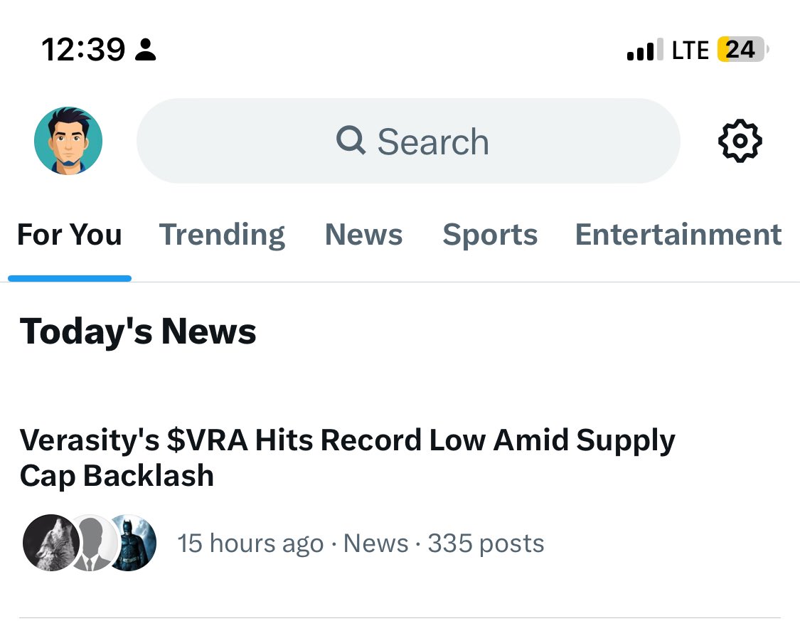 shuwaaz's tweet photo. Is anyone seeing this in his/her trending news.
Just appeared in my profile. #VERASIAN, dont stop posting about $VRA on X. Let @verasitytech get exposed over here and who knows the regulators start hunting them down. All community memebers, try posting as much as you can https://t.co/uP7SydymSV