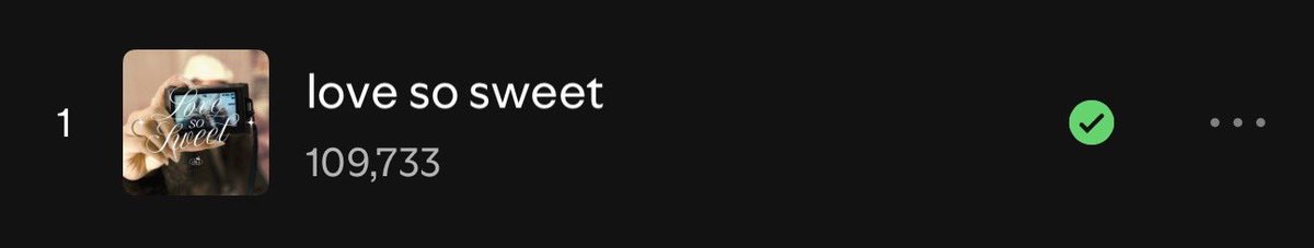 cant believe i missed this😭 thank you guys for streaming ‘love so sweet’ 🫶🏼 can’t wait to give you more songs to stream 👀 hahaha