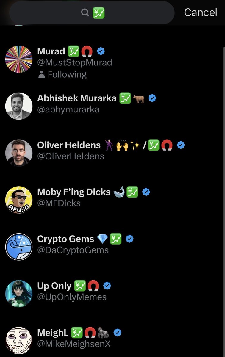 We love 💹 
<a href="/MustStopMurad/">Murad 💹🧲</a> is using 💹 in his profile name
Big names with💹

8HfFvgutvKBjdbTqm8h6qZ2VSJ3TxwrZxHT3m34Cpump