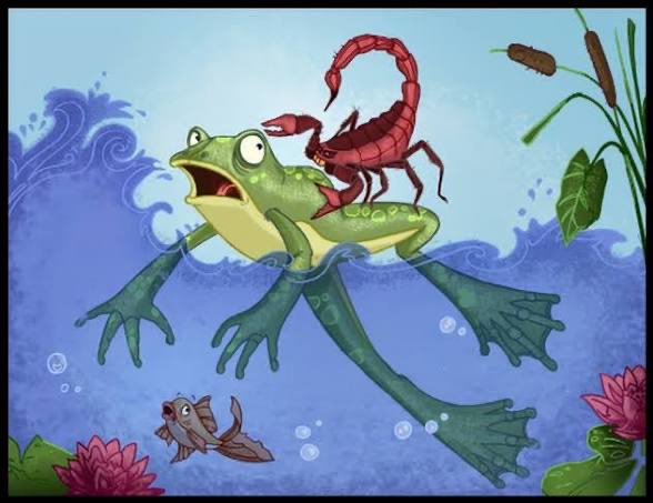 <a href="/VividProwess/">Vivid.🇮🇱</a> Be reminded of the Scorpion and the Frog: A scorpion needs to cross a river but can’t swim. It asks a frog for a ride on its back.
Frog: “You’ll sting me and we’ll both die!”
Scorpion: “Nah, that’d be stupid—if I sting you mid-river, I drown too. Logic!”
Frog thinks: Fair point.