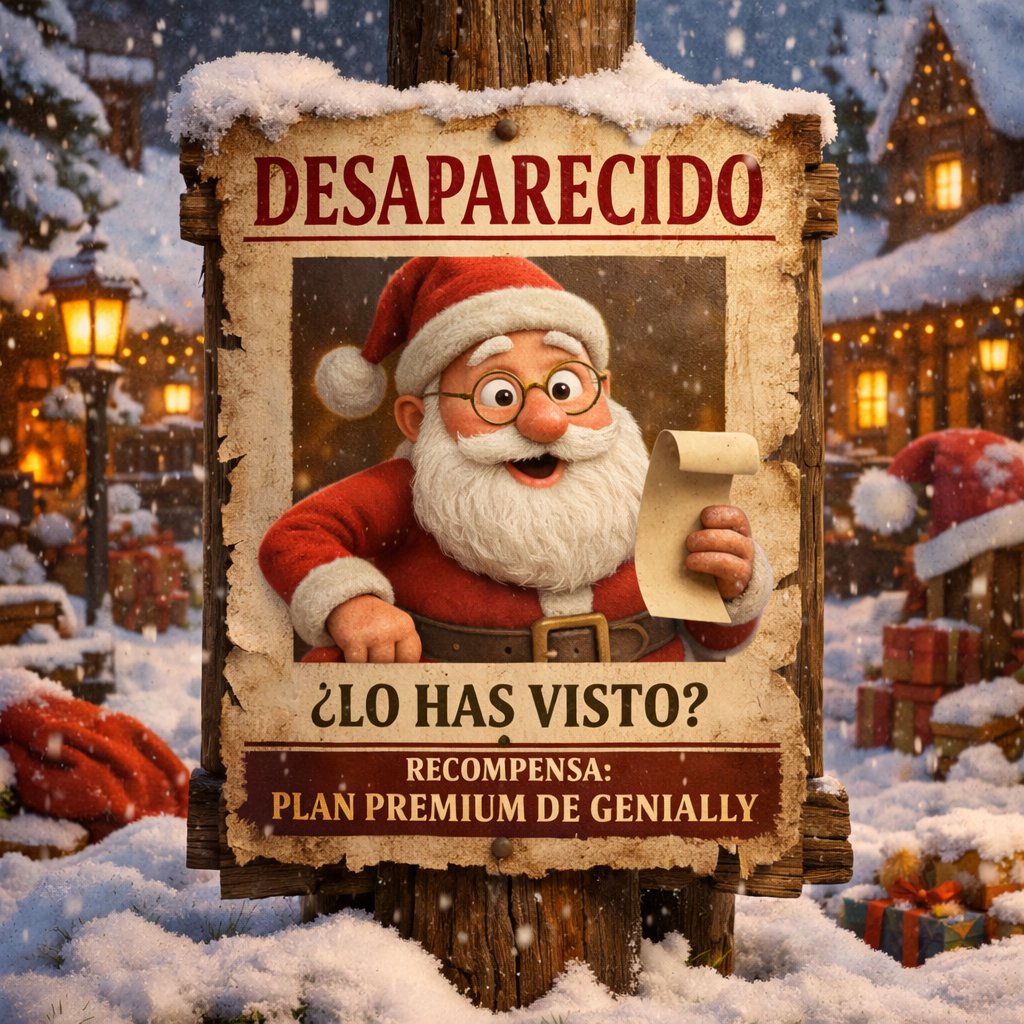 👑🎁 Día de Reyes… pero Santa sigue perdido 🎅🛷
Ayúdanos a encontrarlo y entra en el sorteo de un voucher premium de +200€

¡Comienza la búsqueda! goo.su/yBv8

🔁 Bonus: comparte con #CalendarioGenially2025 y etiqueta a <a href="/MrCuarter/">ᑎOᖇᗷEᖇTO ᑕᑌᗩᖇTEᖇO</a> → doble oportunidad
⏰ Hasta el