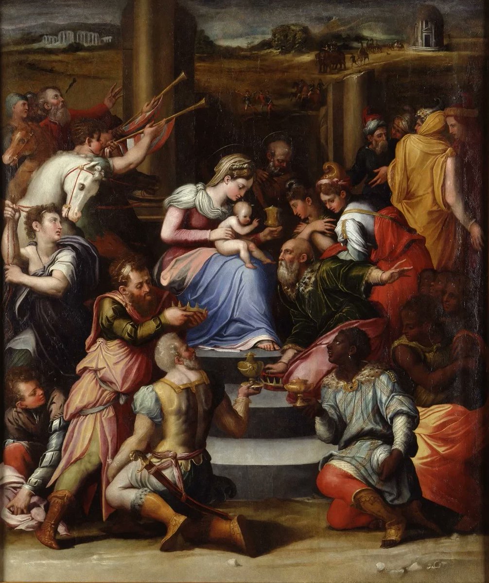 Con esta "Adoración de los Reyes Magos" de Giorgio Vasari, <a href="/ComisionIsabel/">Comisión Isabel la Católica Arzobispado Valladolid</a> les desea Felices Reyes Magos!!!!