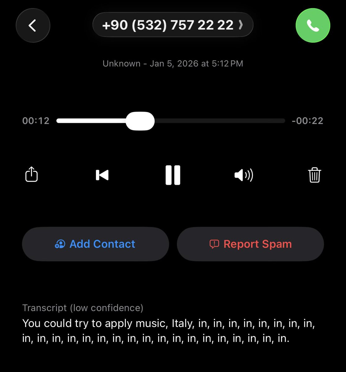 TraderD_'s tweet image. Yo @Turkcell 😆😆
What’s up with this voice message?