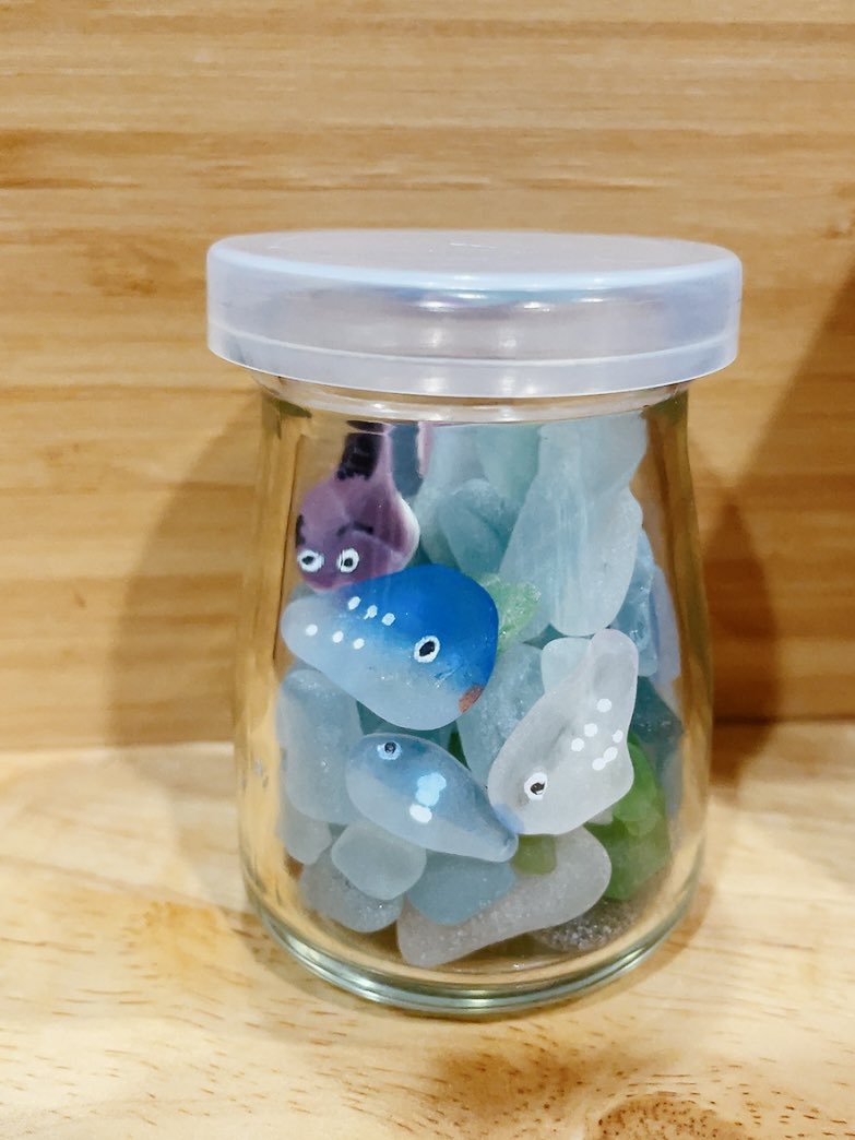 シーグラスアート しんゆう様♡リクエストページ CATS ARE EVERYTHING こちらはさんねこちゃん どの子も可愛いでしょ