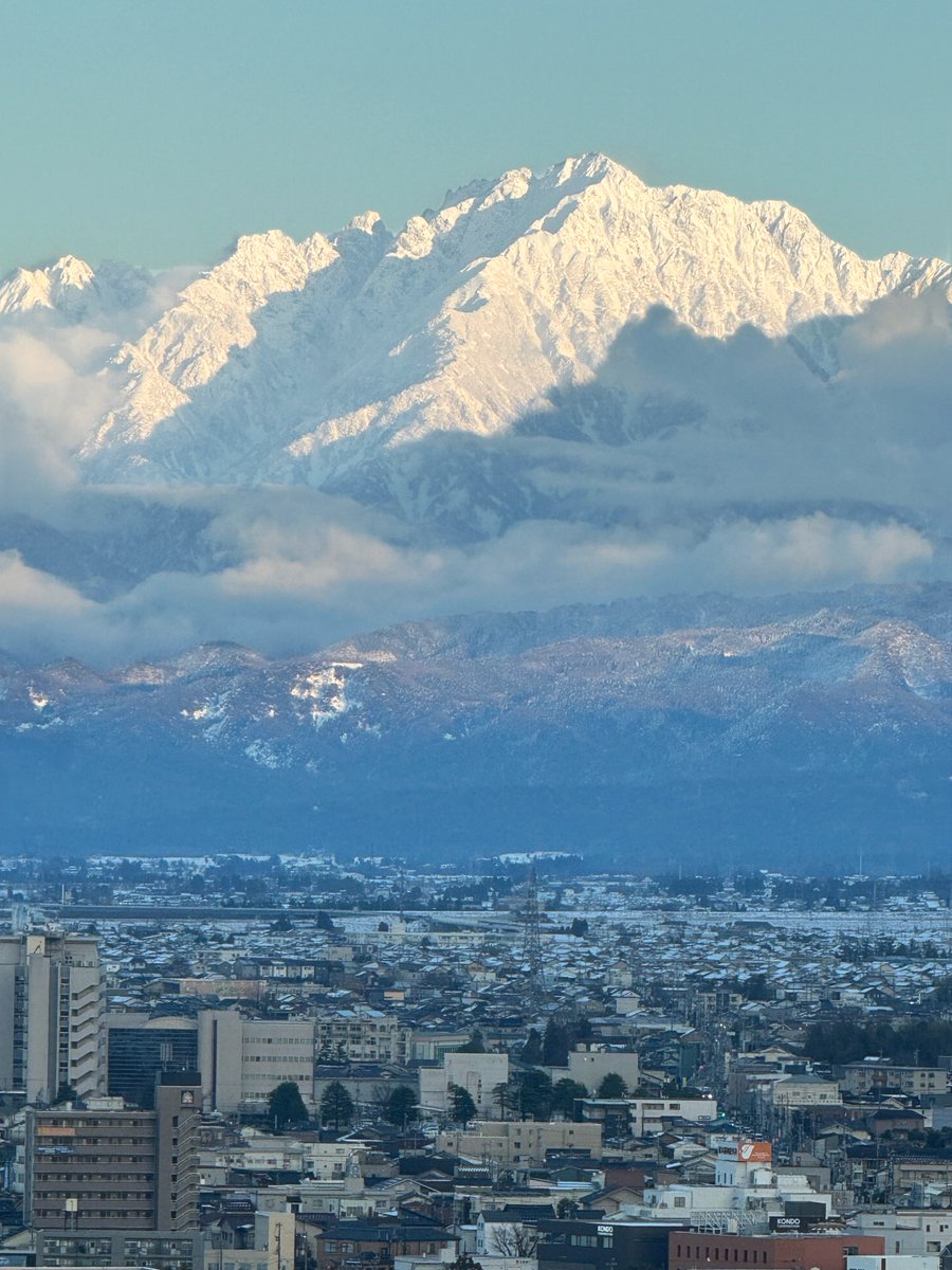 【速報】
2026年、最初の立山連峰きた！！