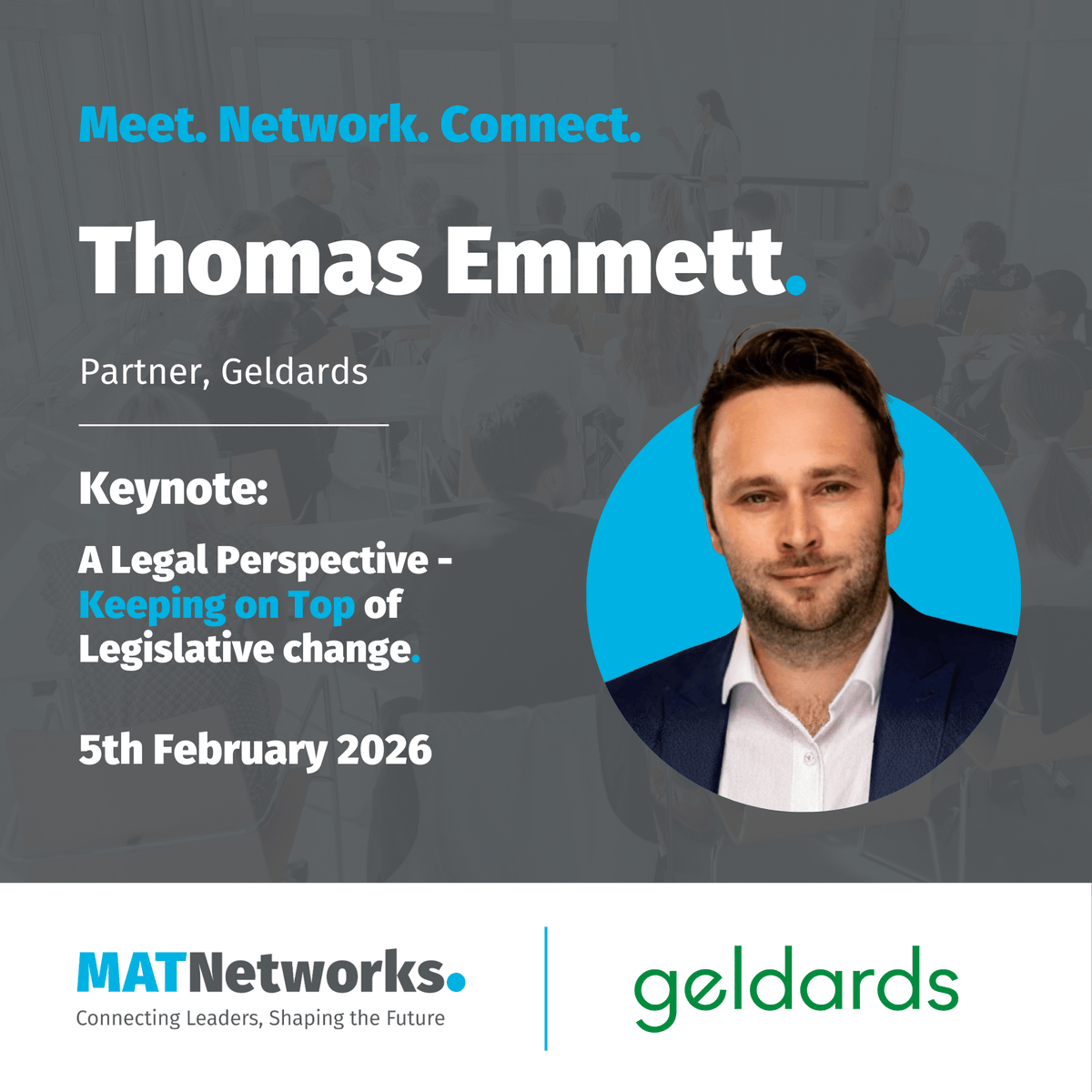 MATNetworks's tweet photo. ⚖️ @TJEmmett3  (Partner, @Geldards) joins #MATNetworks #SouthEast on 5 Feb 2026 📍Basildon

Session: A legal perspective – Keeping on top of legislative change

🎟️ Free for education colleagues
 👉 Book:https://t.co/4j7IB2NBmj https://t.co/El9IYNJAiP