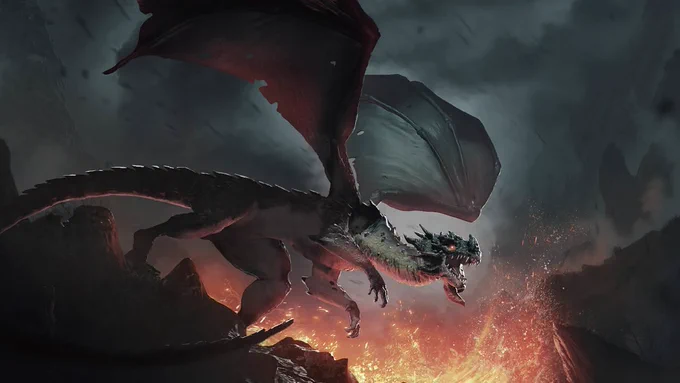Volcano Dragon by Cédric Mandrill Droeven - Discover his profie on IAMAG Community :