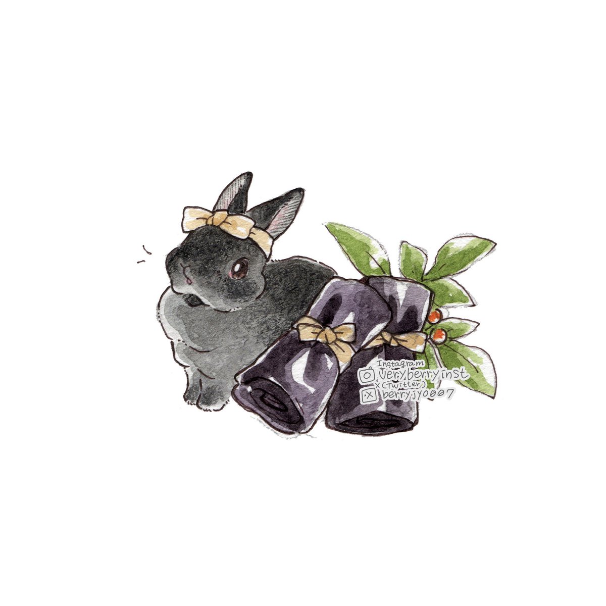 うさぎさんのおせち🎍🍱
〜毎日投稿2169日目〜

昆布巻きちゃん