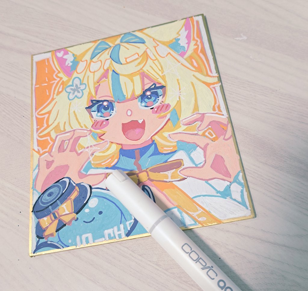 色紙依頼 イラスト 色紙のクオリティーはこんな感じなんですけど…