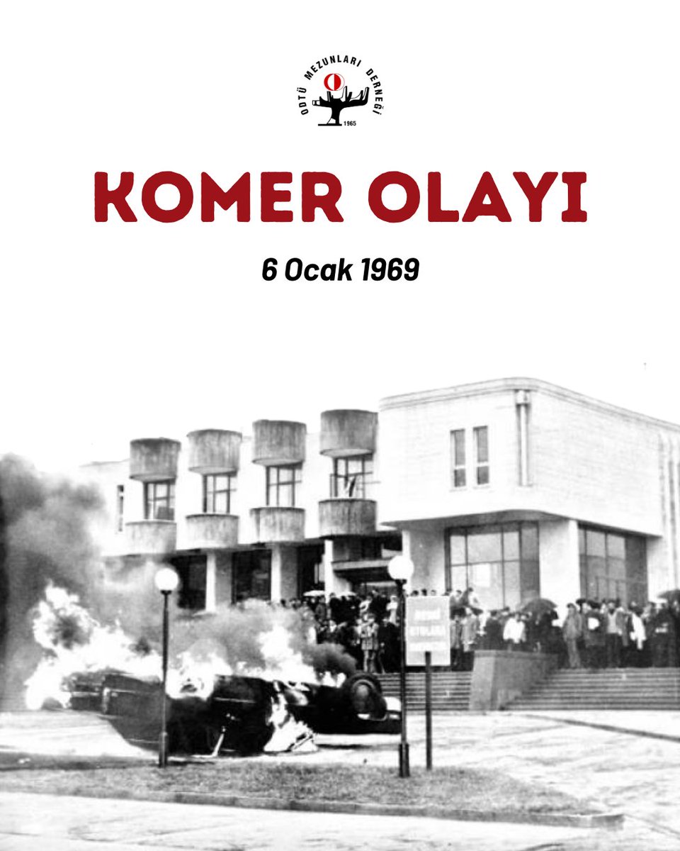 odtu_md's tweet photo. Dün olduğu gibi bugün de ODTÜ, biat etmeyenlerin, sorgulayanların ve eşit, özgür bir gelecek için mücadele edenlerin yaşam alanı olmaya devam edecektir.

#komerolayı #6Ocak1969 https://t.co/wVSO0oDv3y