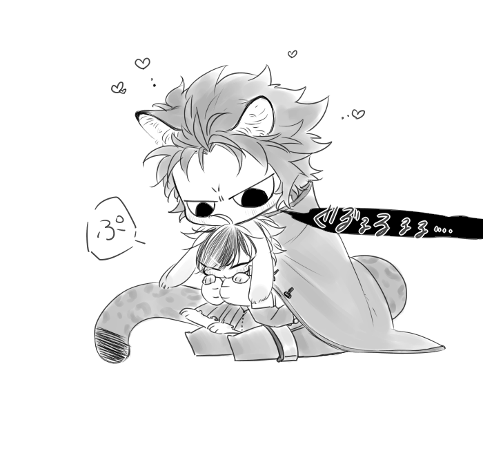 ちび猫フクチョとミニうさミン 