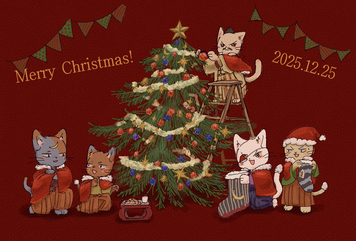 メリークリスマス🦌🛷🎁
 #ねこねこ日本史