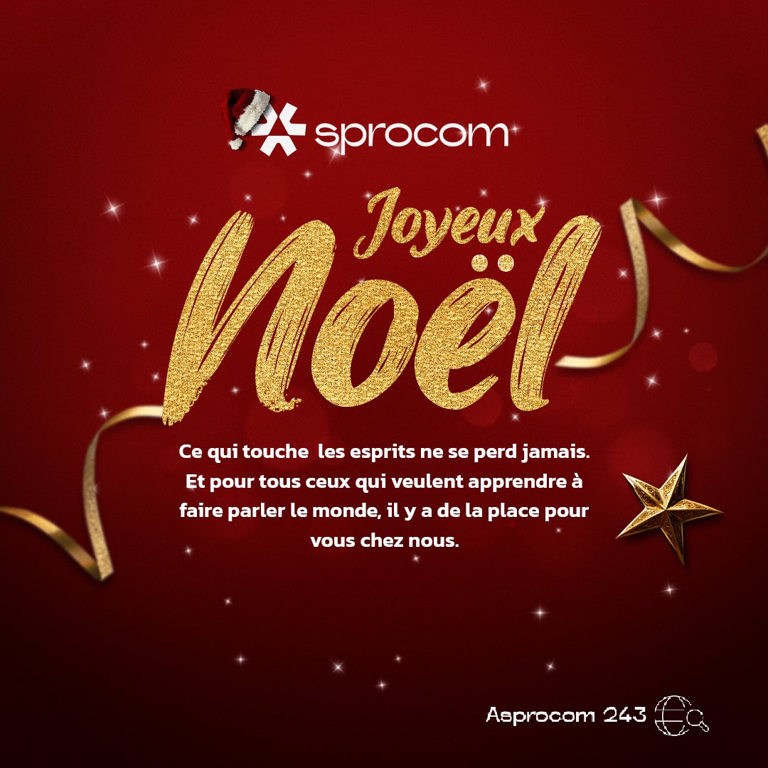 🎄Joyeux Noël… à ceux qui font parler les marques, 
et à ceux qui regardent encore comment ça se fait. 

Il y a de la place pour tous ceux qui veulent rejoindre la conversation ici : 
👉🏽asprocom.cd