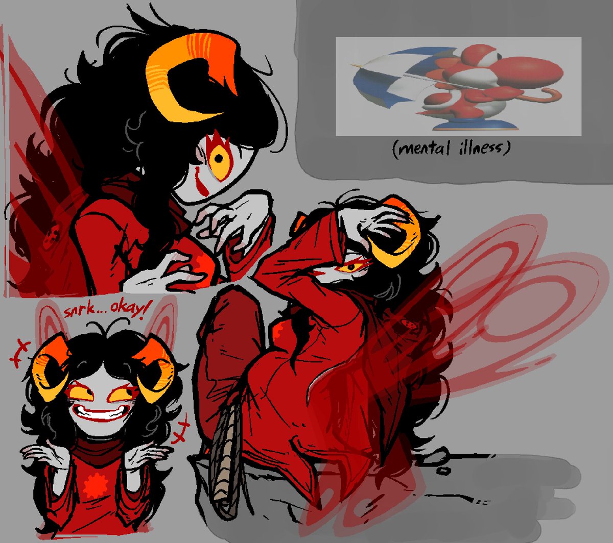Banomaninator's tweet image. i'm seeing red
#Homestuck #AradiaMegido