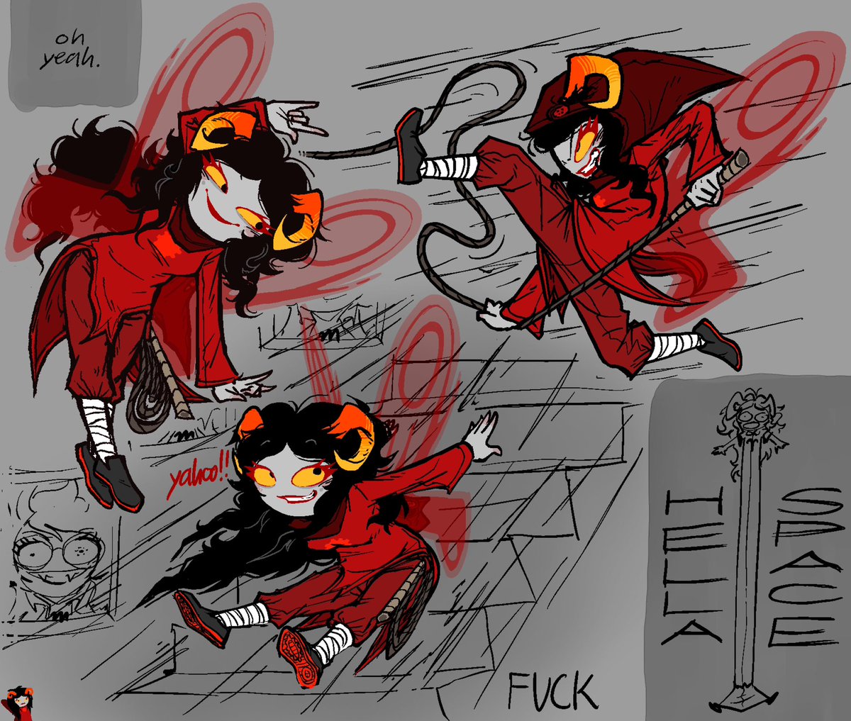 Banomaninator's tweet image. i'm seeing red
#Homestuck #AradiaMegido