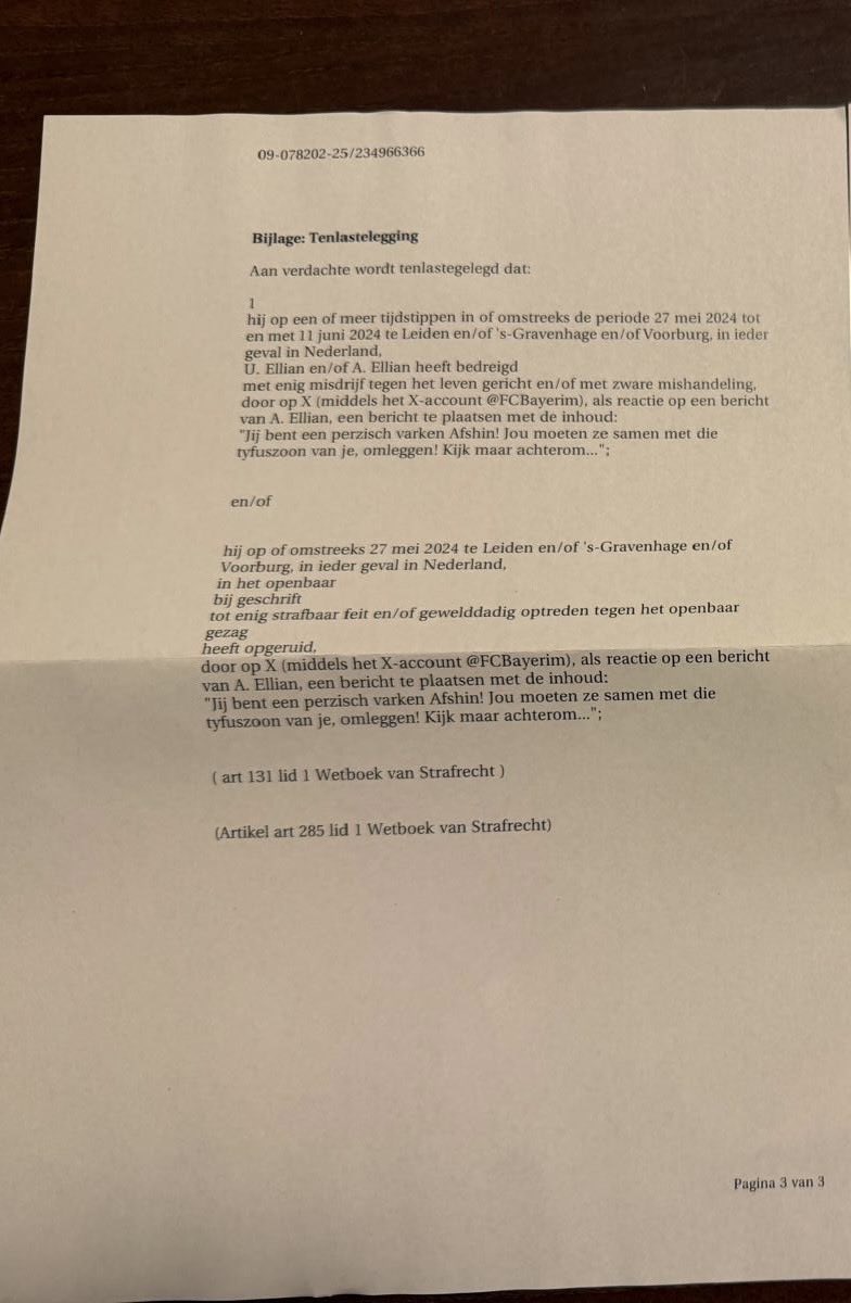 Ze kunnen ons bedreigen, maar gaat nooit werken. Want <a href="/AfshinEllian1/">Afshin Ellian</a> en ik zijn wel wat gewend en wij lopen in het licht.

Fijne feestdagen, zalig Kerstmis. ♥️