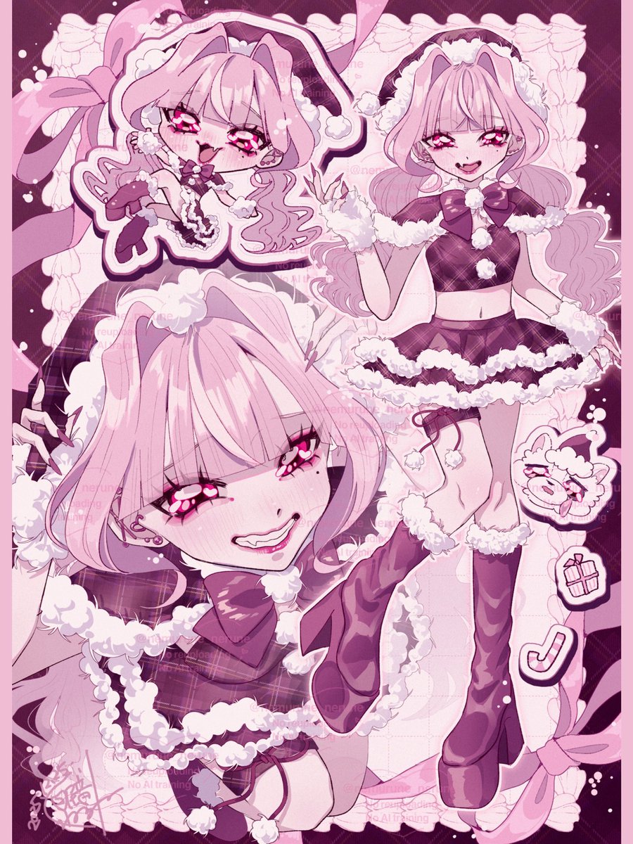 いい子にしてたかな？？

#Christmas2025
#クリスマスイラスト