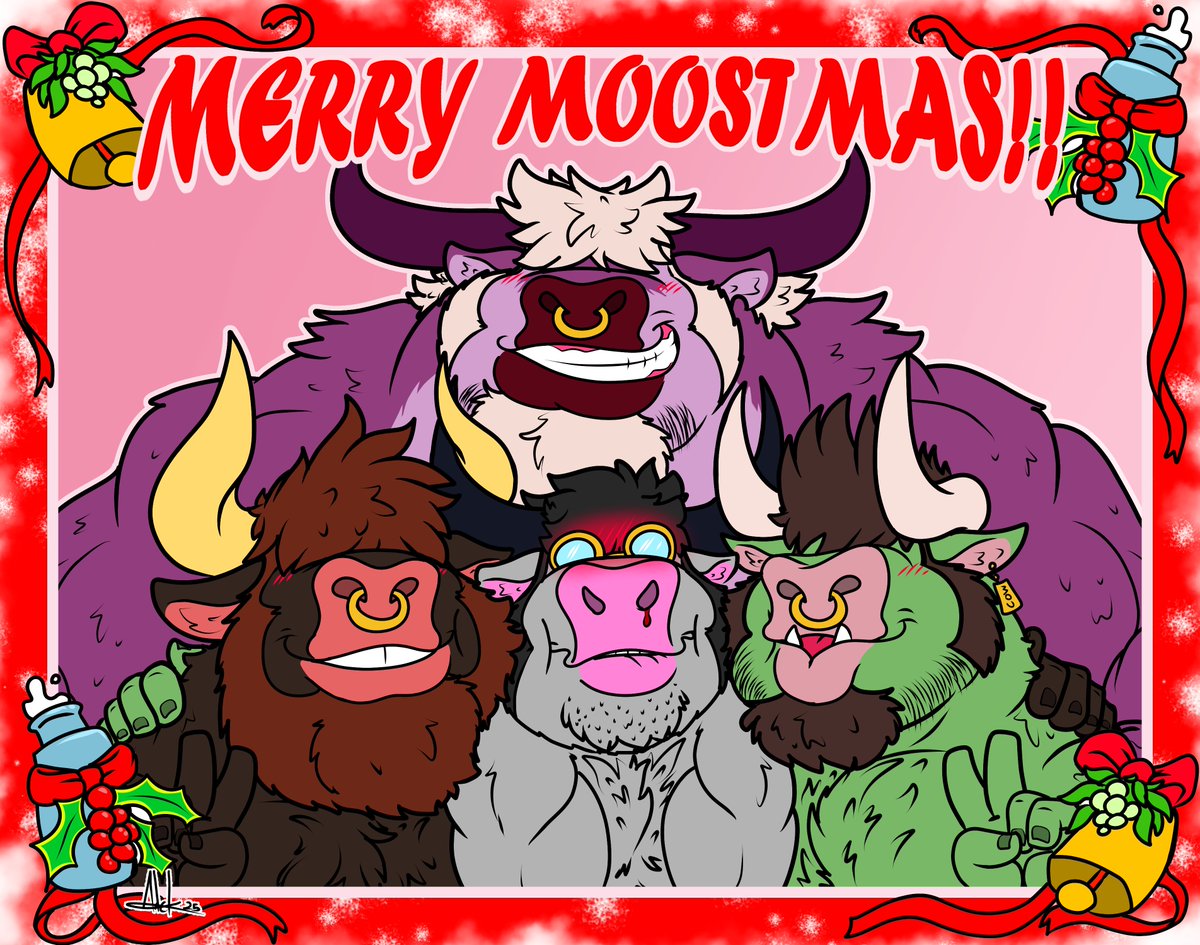 Merry "Moostmas", everyone! 
Wish you all have some great holidays filled with joy ^^!