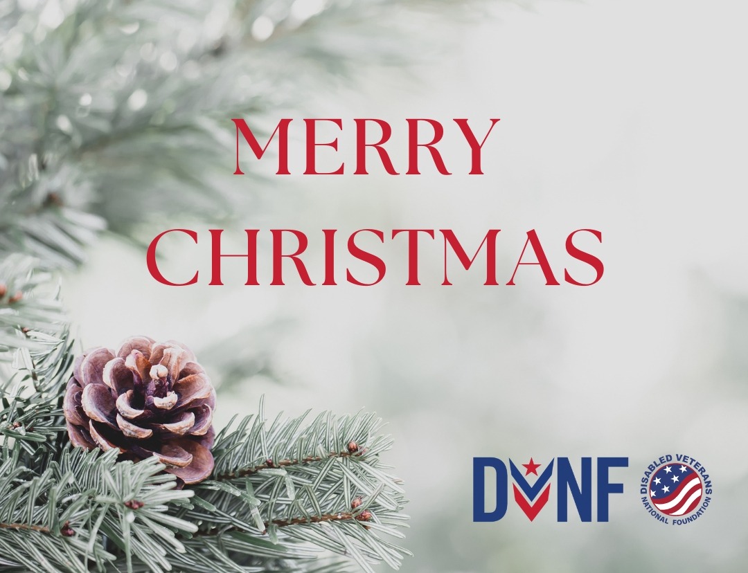 Wishing you a peaceful Christmas from all of us at the Disabled Veterans National Foundation.

We’re grateful for the community that makes it possible to reach Veterans with food, stability, and support. Thank you for standing with those who served.