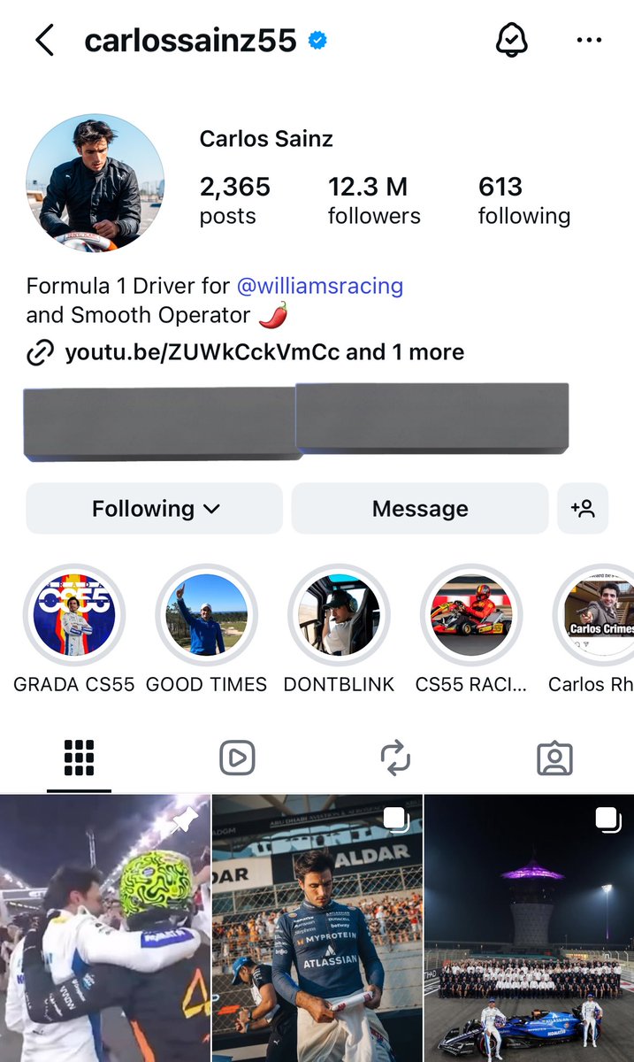 CARLOS PINNED HIS POST CONGRATULATING LANDO ON HIS WDC WHAT THE FUCK