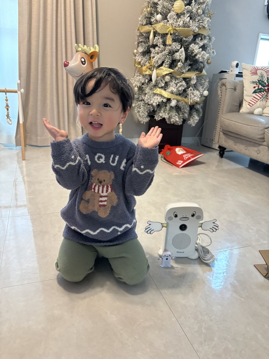 4Yukiko's tweet photo. サンタさんに頼んだのは
呼び込み君でした🎅🏻笑笑

 #くせつよ  #呼び込み君  #2歳  #プレゼント https://t.co/Ykowwhn75k