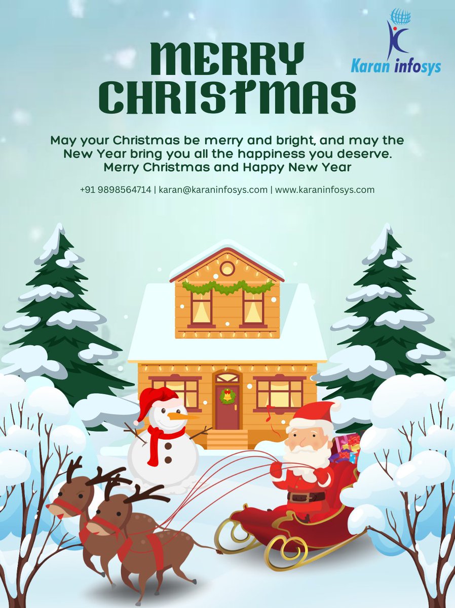 KaranInfosys's tweet photo. 🎅🎄 Merry Christmas from Karan Infosys!
Wishing you joy, peace, and success this festive season and beyond.
Here’s to brighter ideas and smarter digital futures! ✨

#MerryChristmas #HappyHolidays #KaranInfosys #FestiveSeason #DigitalGrowth https://t.co/AU1JS6LAZ8
