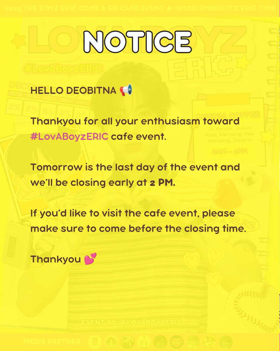 [#NOTICE]   
  
HI DEOBITNA ‼️📢 
#LovABoyzERIC