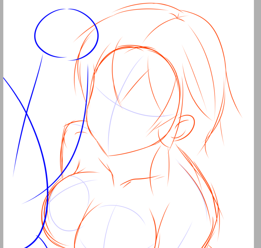 マータリとラフ画をカキカキ中〆(*'∀`*)b
ここの所、色付け作業ばっかだったのでペンの感覚がブレブレなのねん🤣✒🔀 