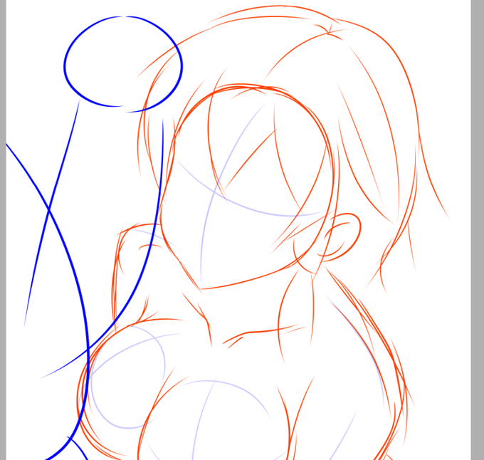 マータリとラフ画をカキカキ中〆(*'∀`*)b
ここの所、色付け作業ばっかだったのでペンの感覚がブレブレなのねん🤣✒🔀 